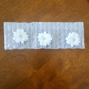 Vintage Daisy 3 Button Covers NIP